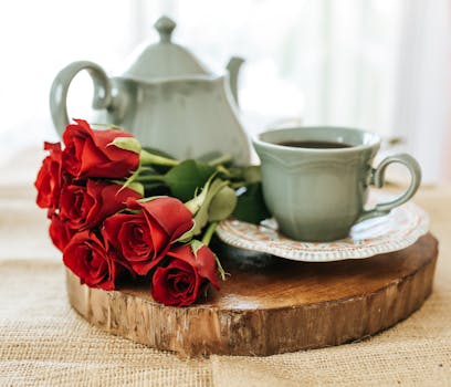 a beautifully arranged table setting