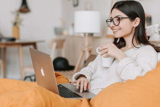 freelancer at a computer