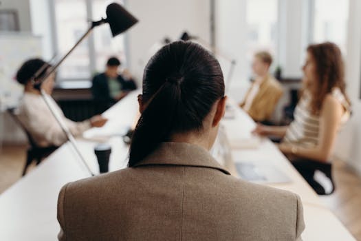 a group of female bloggers at a conference